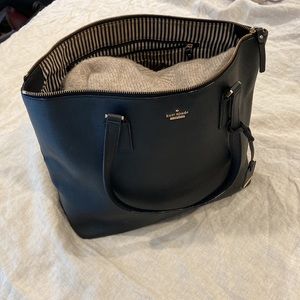 Kate Spade Big Black Leather Tote